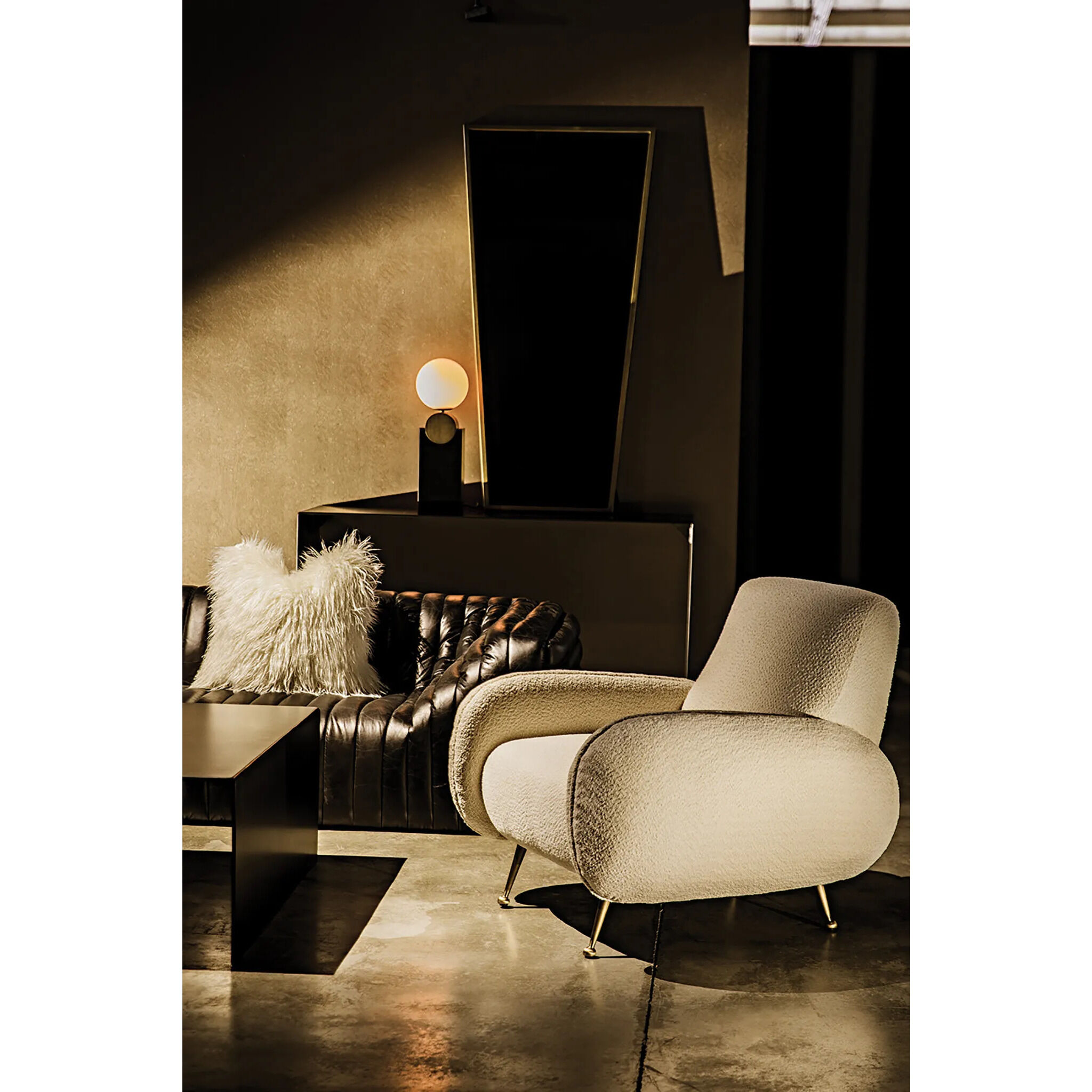 Cassio 60 X 30 inch Antique Brass Mirror