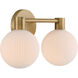 Fenton 1 Light 15 inch Legacy Brass Vanity Light Wall Light