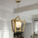 Shimmer 1 Light 13 inch Legacy Brass Pendant Ceiling Light
