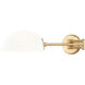 Breton 1 Light 28 inch Modern Gold Wall Sconce Wall Light
