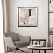 Gray Abstract White and Black and Gray and Neutral Framed Art, Propac