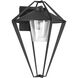 Stellar 1 Light 18.5 inch Coastal Black Outdoor Sconce, Small