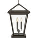 Alford Place 3 Light 25.75 inch Oil Rubbed Bronze Outdoor Pier Mount, Estate Series