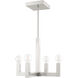 Solna 4 Light 20 inch Brushed Nickel Chandelier Ceiling Light
