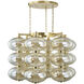 Toulouse LED 42 inch Vintage Brass Chandelier Ceiling Light