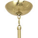 Celeste 12 Light 50.5 inch Modern Brass Chandelier Ceiling Light
