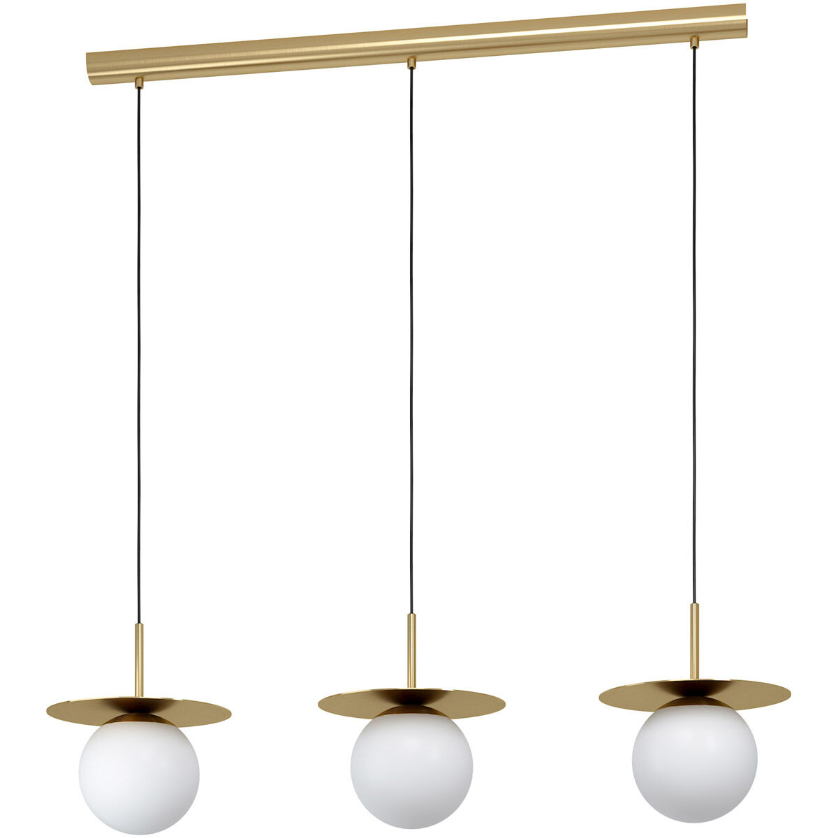 Arenales 3 Light 40 inch Brushed Brass Linear Pendant Ceiling Light