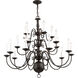 Williamsburgh 20 Light 36 inch Bronze Chandelier Ceiling Light