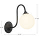 Alora Mood Bancroft 1 Light 6 inch Matte Black Bath Vanity Light Wall Light