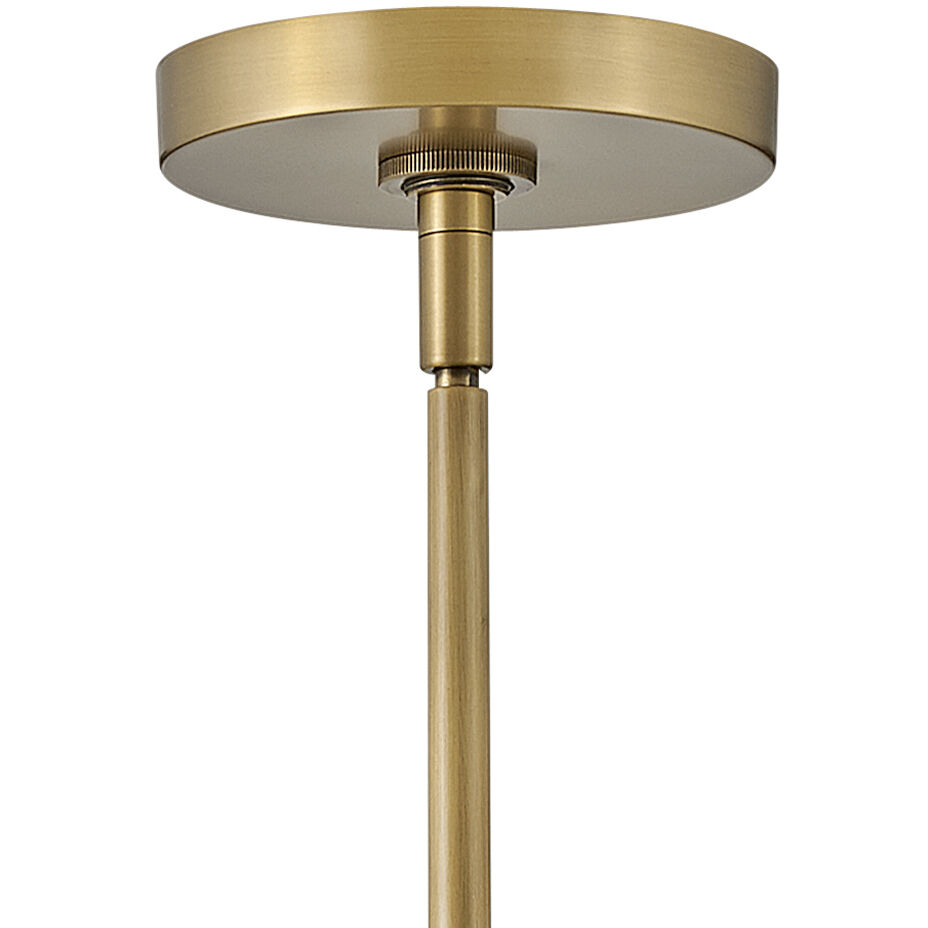 Cosette LED 5 inch Heritage Brass Pendant Ceiling Light in Heritage Brass / Smoke