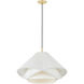 Edna 1 Light 25.25 inch Vintage Gold Leaf Pendant Ceiling Light