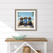 Nuthin Butt the Beach Blue and Multi and Green Framed Art, Propac