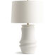 Clint 27 inch 150.00 watt White Table Lamp Portable Light