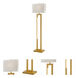 Darrello 61 inch 100.00 watt Gold Floor Lamp Portable Light