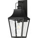 Storybook 1 Light 9.5 inch Black Outdoor Hanging Lantern