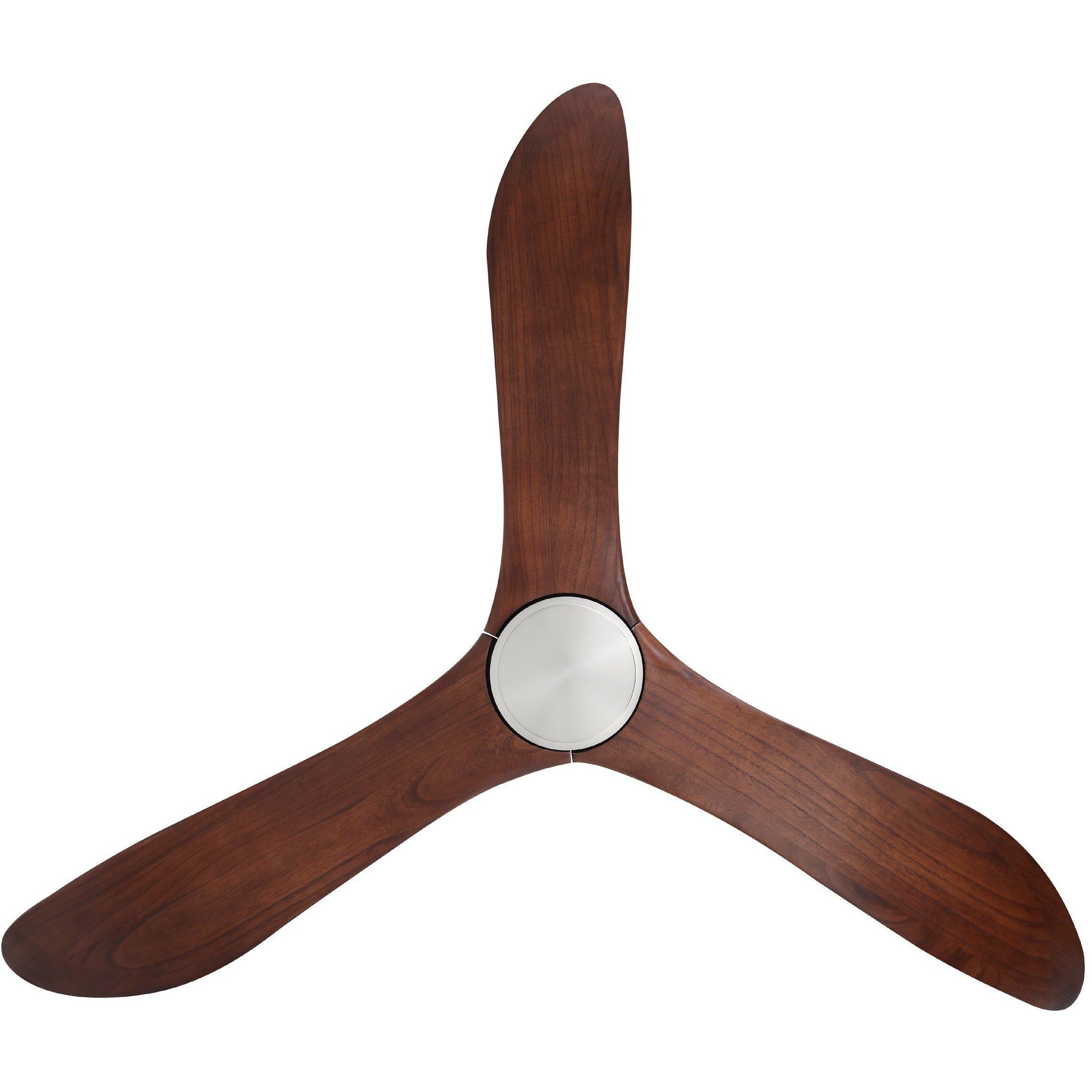 Westerly 60 inch Brushed Nickel with Acacia Blades Ceiling Fan