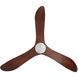 Westerly 60 inch Brushed Nickel with Acacia Blades Ceiling Fan