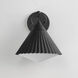 Odette 1 Light 11.5 inch Black Outdoor Wall Mount