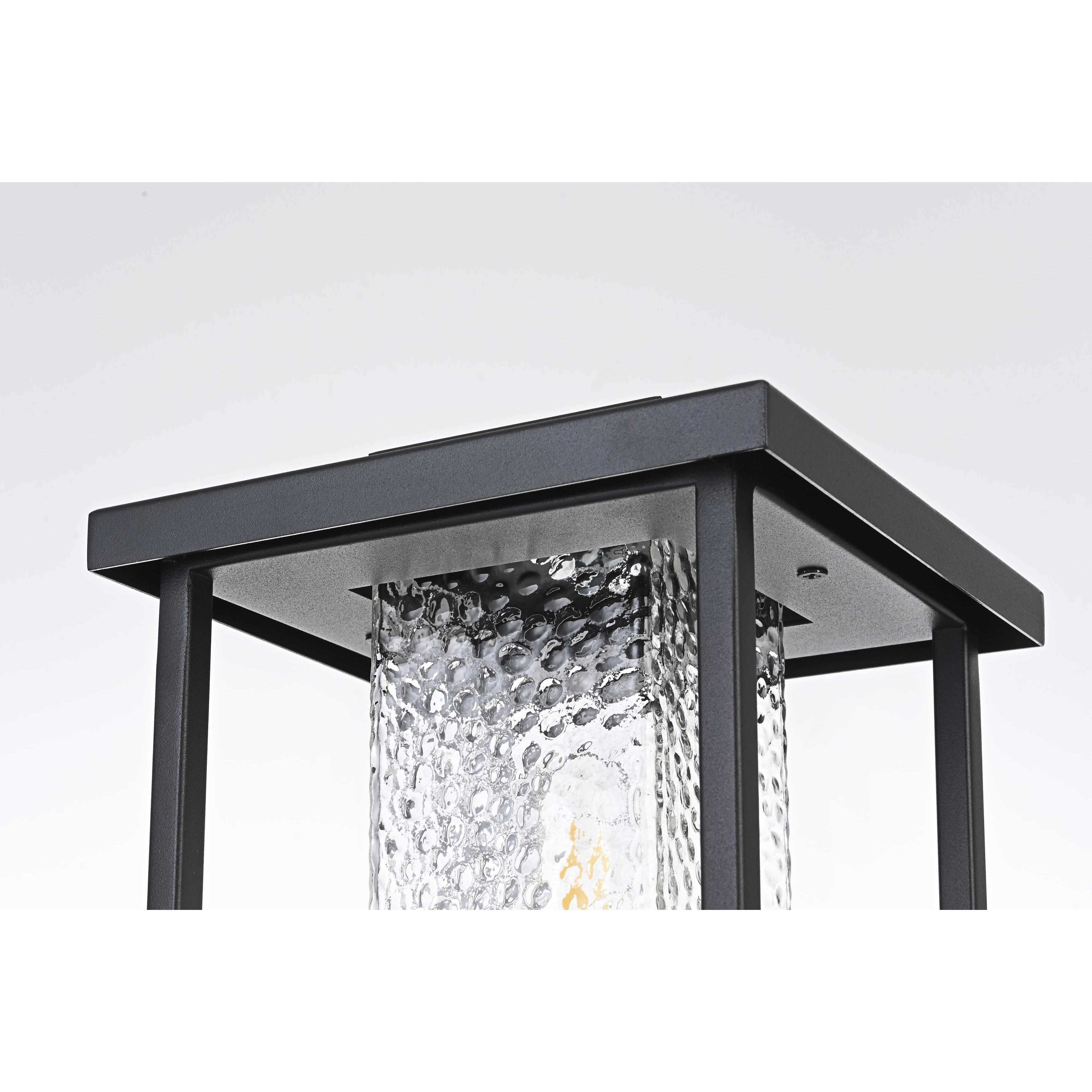 Philip 1 Light 17 inch Black Outdoor Post Light