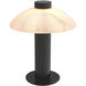 Ch&acirc;tel 19.29 inch 8 watt Bronze Highlight with Alabaster Table Lamp Portable Light