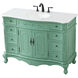 Danville 48 X 21 X 36 inch Vintage Mint Vanity Sink Set