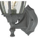 Covington 1 Light 14.25 inch Black Outdoor Sconce