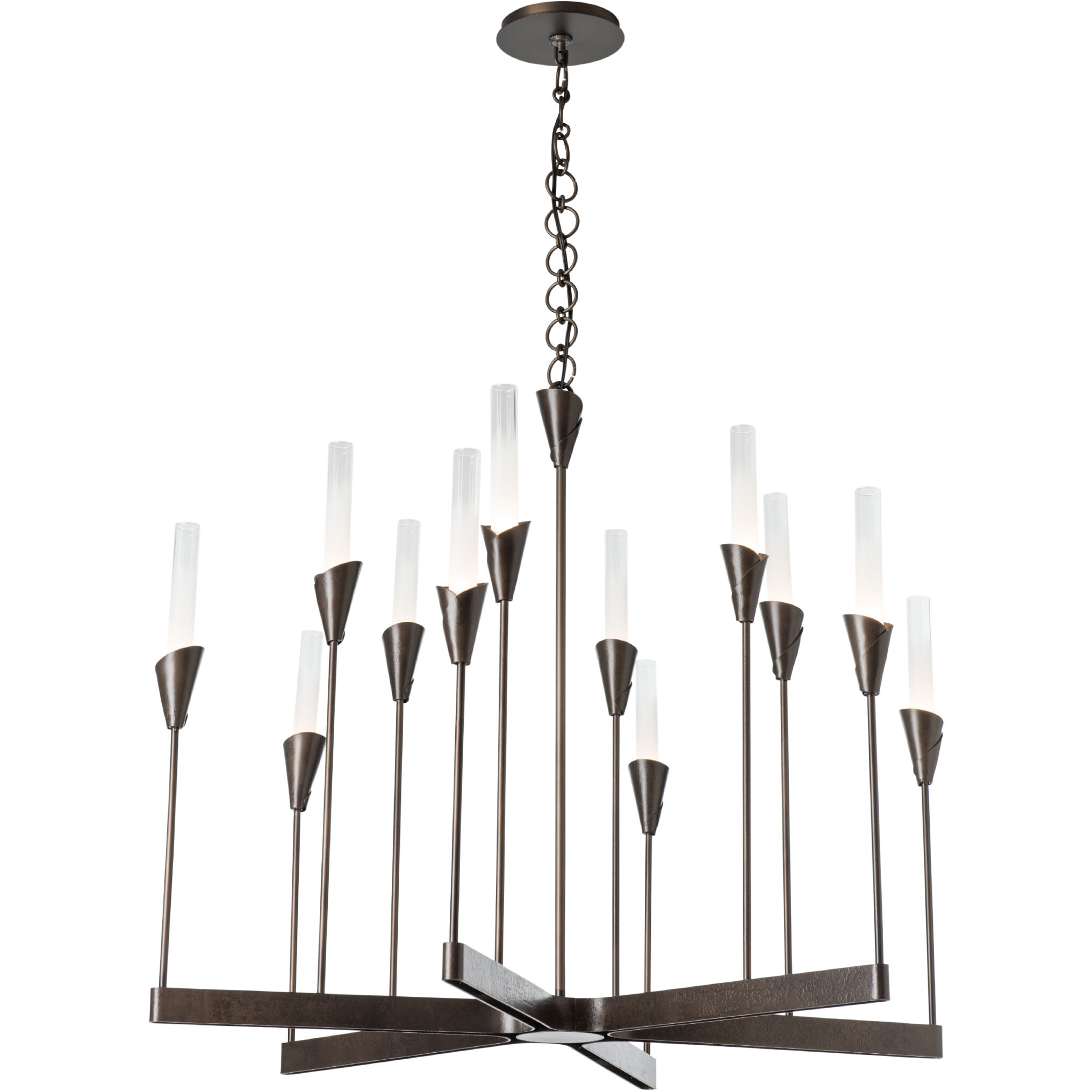 Lilium 12 Light 38.3 inch Dark Smoke Chandelier Ceiling Light