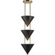 Versus 3 Light 10 inch Urban Bronze Pendant Ceiling Light