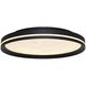 Luna LED 15.75 inch Black Flush Mount Ceiling Light