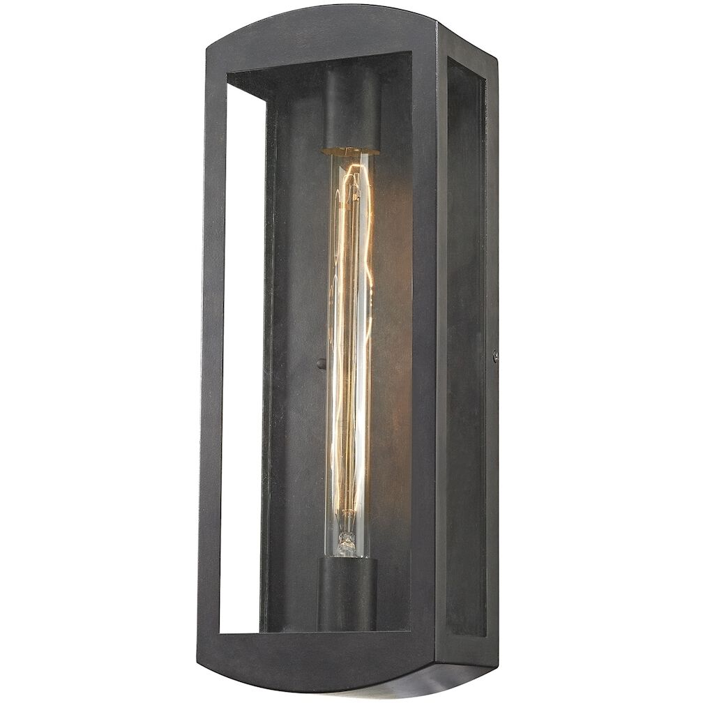 Trenton 1 Light 17 inch Blackened Bronze Outdoor Wall Sconce