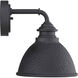 Englewood 1 Light 10 inch Textured Black Outdoor Wall Lantern, Small