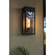 Maren 1 Light 18 inch Matte Black Outdoor Wall Lantern, Large
