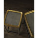 Tanay 24 X 24 inch Antique Brass and Graphite and Black Side Table