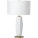 Crocus 27.75 inch 150 watt White Table Lamp Portable Light