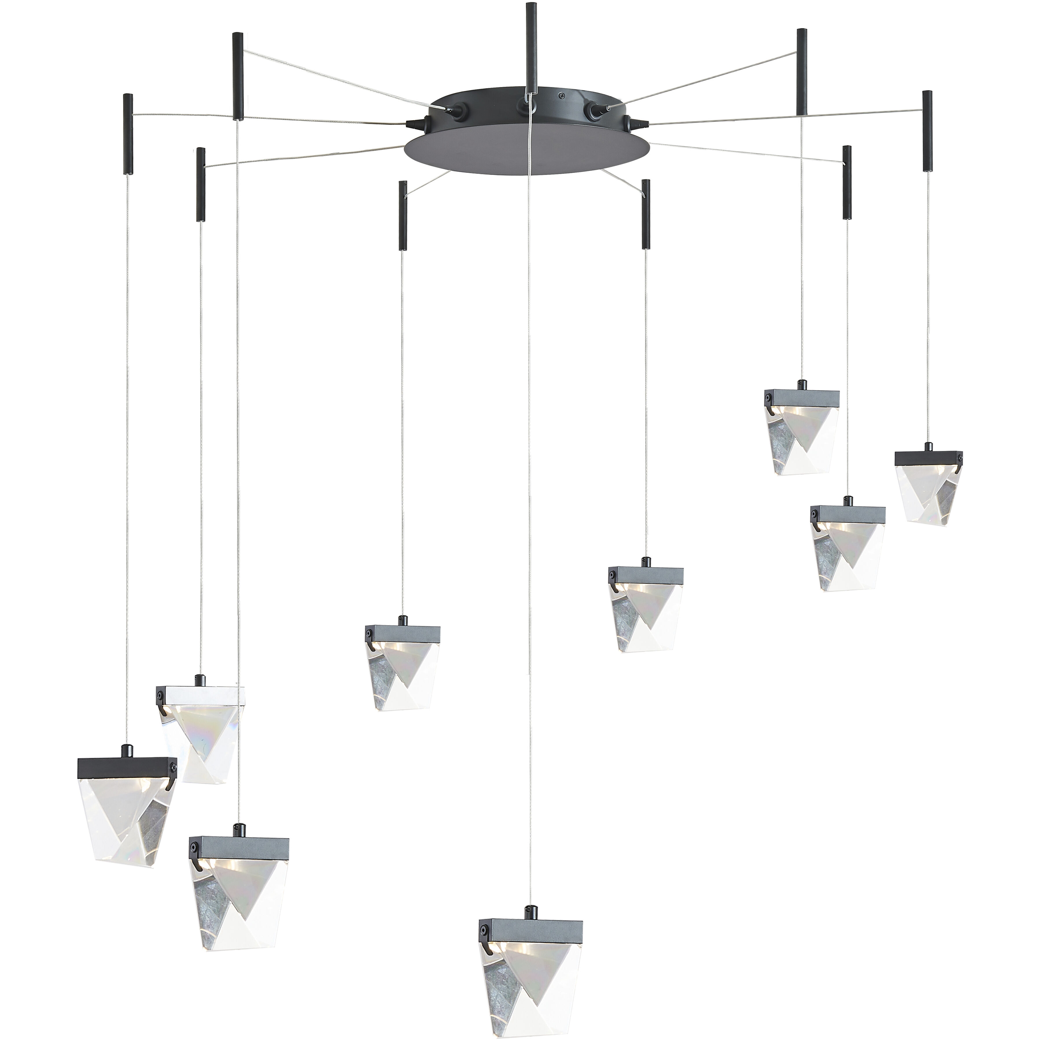 Atlas LED 12.2 inch Matte Black Pendant Ceiling Light