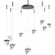 Atlas LED 12.2 inch Matte Black Pendant Ceiling Light