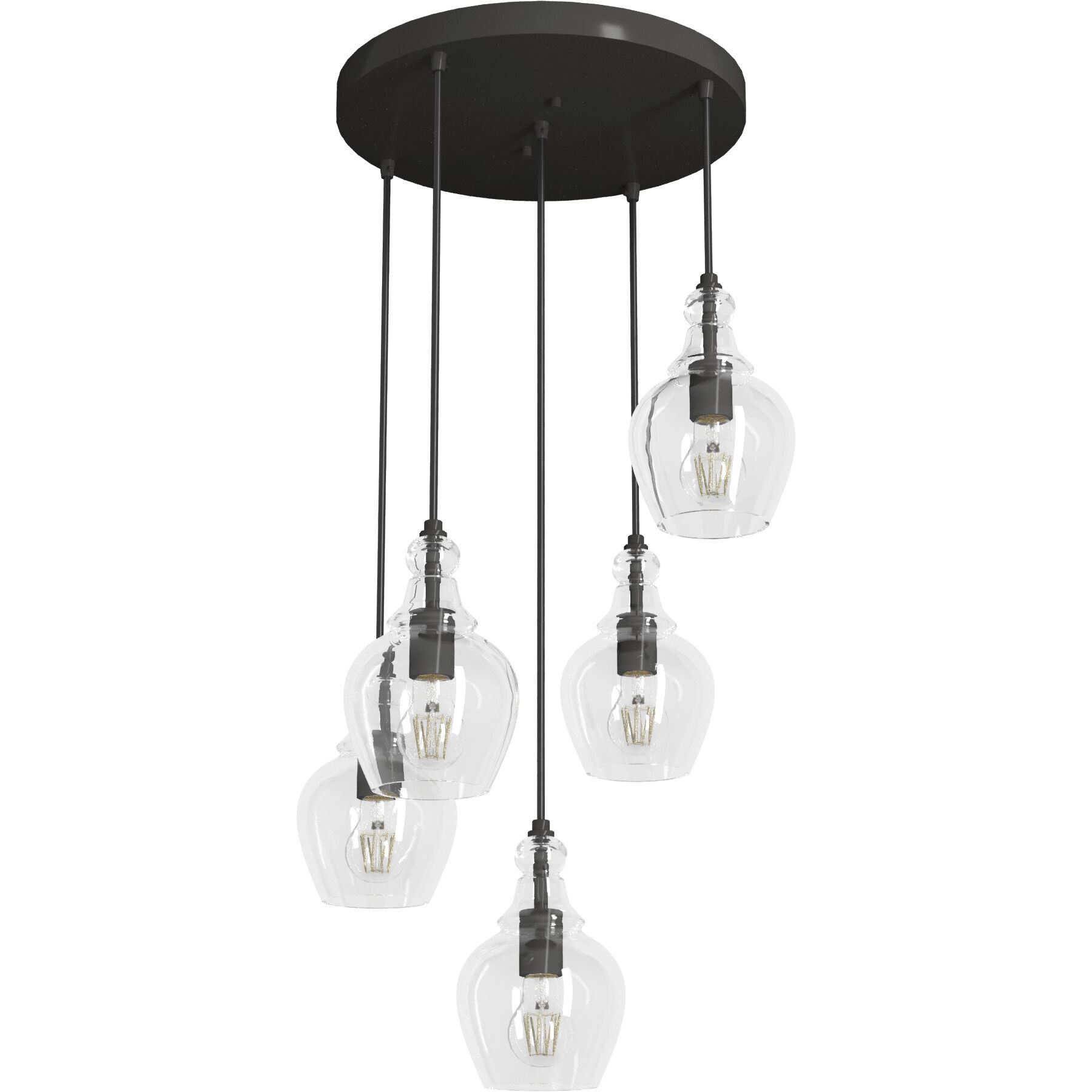 Maple Park 19.75 inch Round Cluster Pendant Ceiling Light