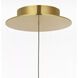 Barbara Barry Windchime LED 2.5 inch Soft Brass Single Pendant Ceiling Light
