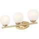 Colette Vanity Wall Light in Modern Gold