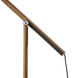 Gravity 42 inch 8.00 watt Walnut Ash Wood Floor Lamp Portable Light, ADS360