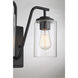 Farmhouse 2 Light 11 inch Matte Black Outdoor Wall Lantern
