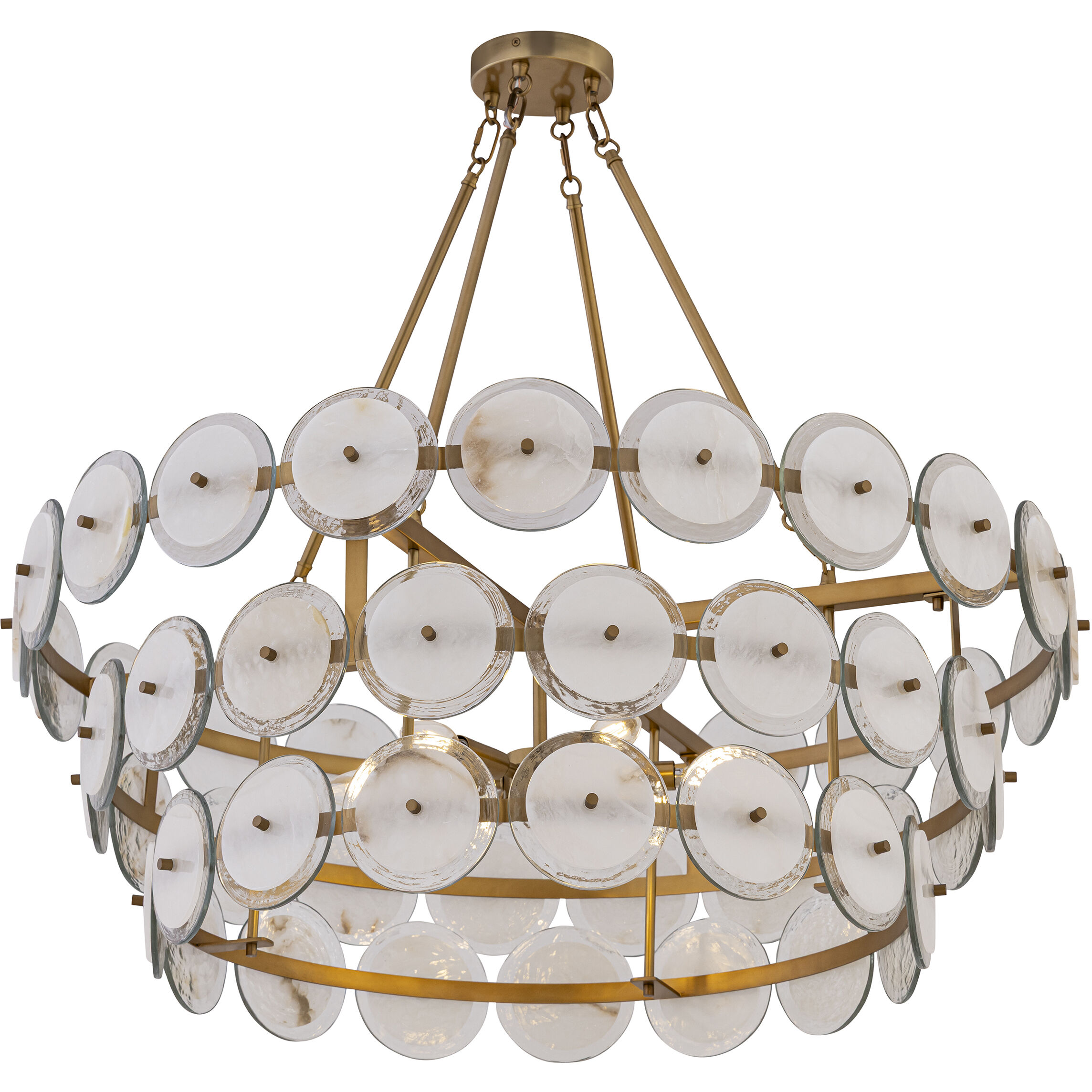 Kintrel 6 Light 36.5 inch Legacy Brass Pendant Ceiling Light