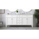 Park Avenue 72 X 22 X 35 inch White Vanity Sink Set