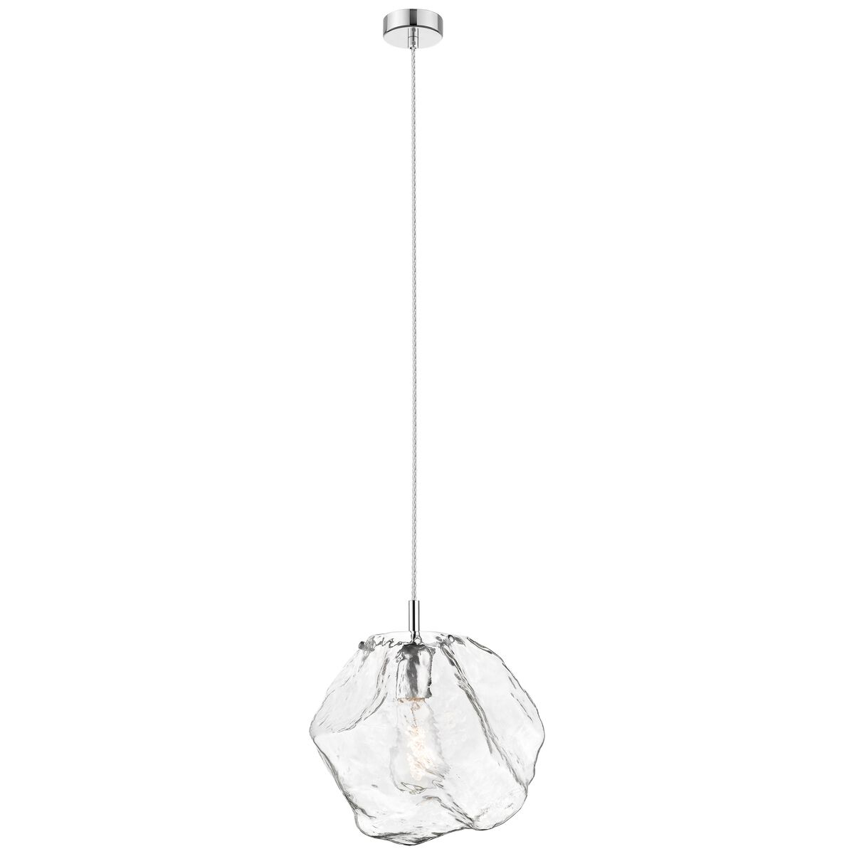 Boulder LED 12 inch Chrome Pendant Ceiling Light