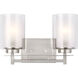 Elmwood Park 2 Light 13.25 inch Brushed Nickel Bath Vanity Wall Sconce Wall Light