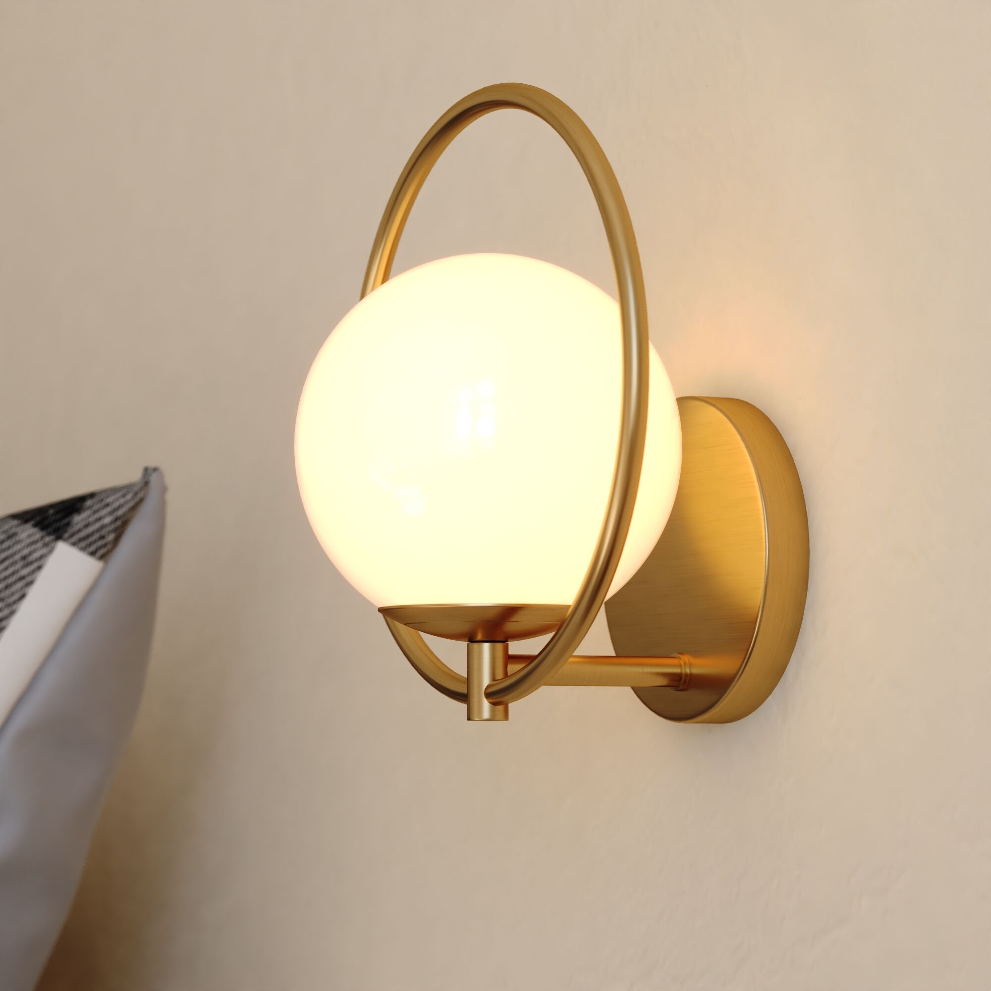 Bucktown LED 9.5 inch Natural Brass Wall Light