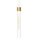 Sean Lavin Mini Linger 1 Light 120 Natural Brass Low-Voltage Pendant Ceiling Light in Monopoint, Integrated LED
