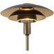 Rancho Mirage 22 inch 9 watt Matte Black and Weathered Brass Table Lamp Portable Light