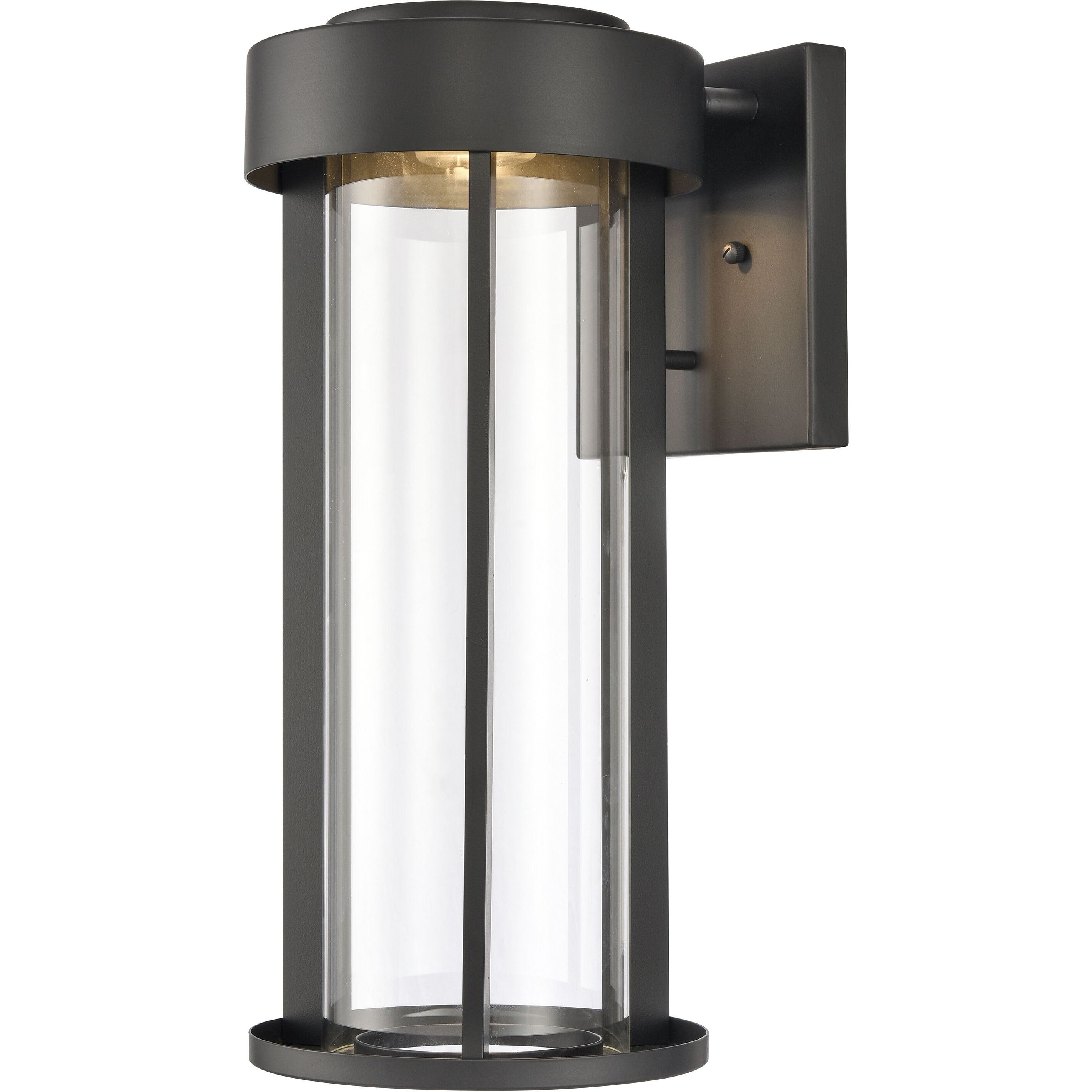 Brillis LED 16 inch Matte Black Outdoor Wall Sconce