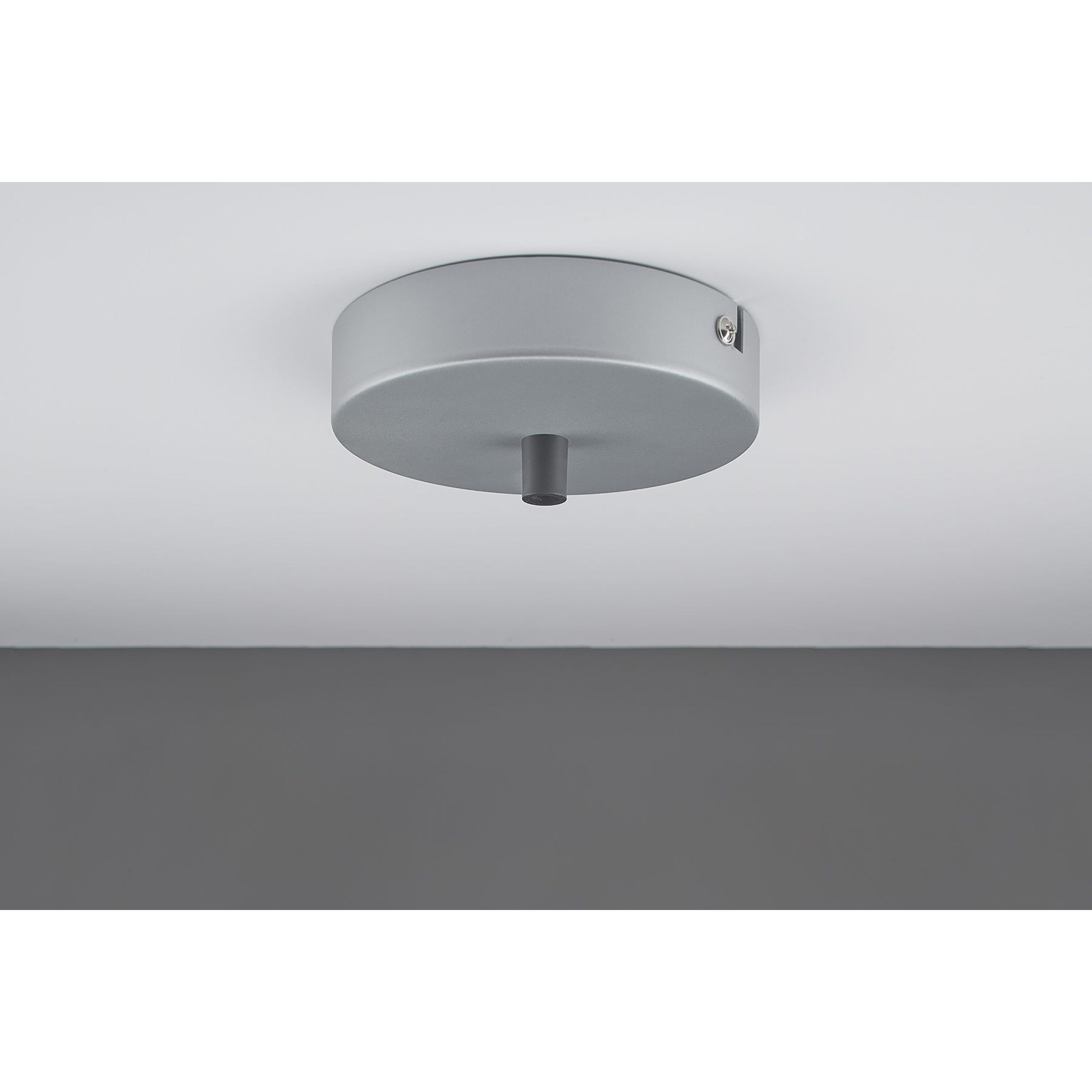 Titan 1 Light 4 inch Matte Chrome Large Pendant Ceiling Light in Red Glass